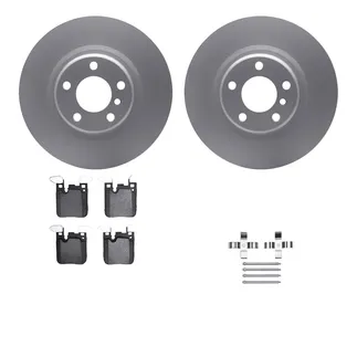 R1 Concepts WDTH1-31071 Brake Rotors - Carbon Coated W/ Euro Ceramic Pads & Hdw
